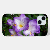 Lila Freesia Blume Case-Mate iPhone Hülle (Rückseite (Horizontal))