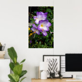 Lila Freesia Blume Poster (Heimbüro)