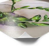 lila Freesia-Knospen Fotodruck (Ecke)