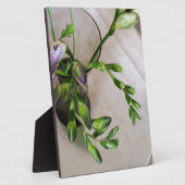 lila Freesia-Knospen Fotoplatte (Seite)