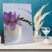 lila Freesia-Knospen Fotoplatte (Seite)