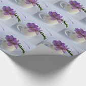 lila Freesia-Knospen Geschenkpapier (Ecke)