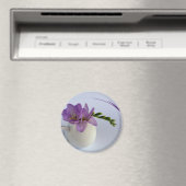 lila Freesia-Knospen Magnet (In Situ (Geschirrspüler))