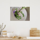 lila Freesia-Knospen Poster (Küche)