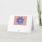 Lila Freesia Tear Drop Scripture Sympathie Karte (Rückseite)