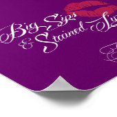 Lila Freitagposter Poster (Ecke)