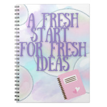 Lila Fresh Start Notebook für Writer