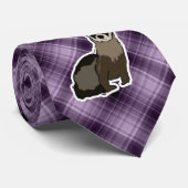 Lila Frettchen Krawatte (Gerollt)