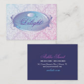 lila Freude 311-Dreamy Visitenkarte (Vorne/Hinten)
