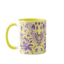 Lila Freude mit einem gelben Schlag