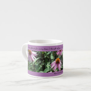 Lila Freunde Gedanken über Sie Espresso Tasse