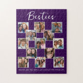 Lila Freundschaftsfotografie - individuelles Puzzl Puzzle (Vertikal)