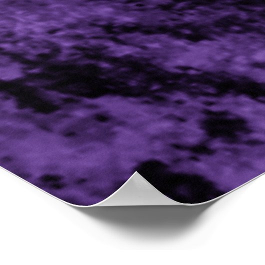 Lila Friedensschildkplakat Poster (Ecke)