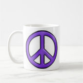 Lila FriedensTasse Kaffeetasse (Links)