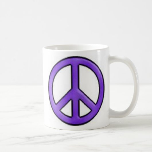 Lila FriedensTasse Kaffeetasse (Rechts)