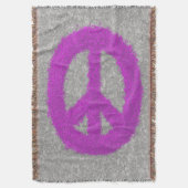 Lila Friedenszeichen  Decke (Vorderseite Vertikal)