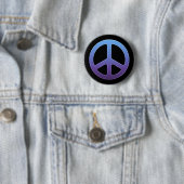 Lila Friedenszeichen-Knopf Button (Beispiel)