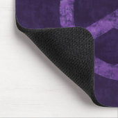 Lila Friedenszeichen Mousepad (Ecke)