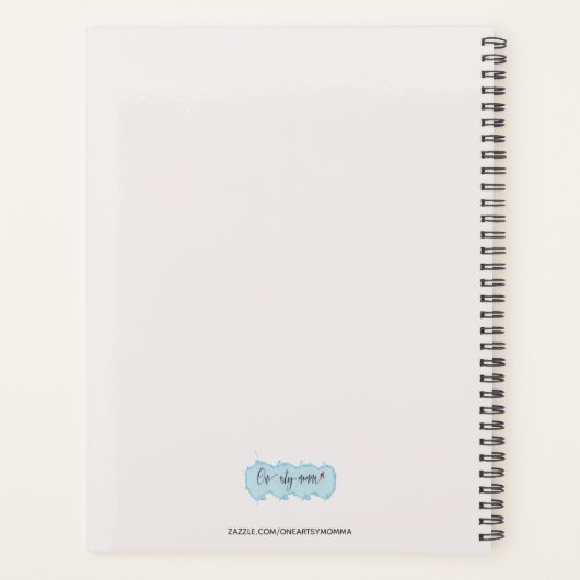 Lila Friedenszeichen Planer (Rückseite)