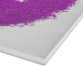 Lila Friedenszeichen Schneidebrett (Ecke)