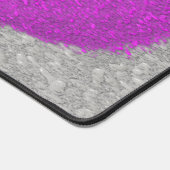 Lila Friedenszeichen Schreibtischunterlage (Ecke)