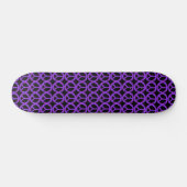 Lila Friedenszeichen Skateboard (Horizontal)