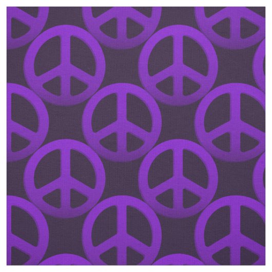 Lila Friedenszeichen Stoff (Muster)