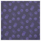 Lila Friedenszeichen Stoff (Muster)