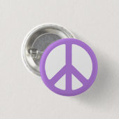 Lila Friedenszeichen Symbol Anti War Abzeichen But Button (Vorne & Hinten)