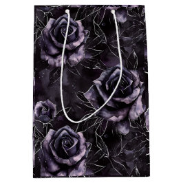 Lila Friedhof Rose Gothic Occult Mittlere Geschenktüte