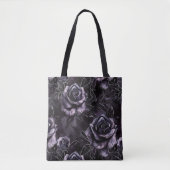 Lila Friedhof Rose Gothic Occult Tasche (Vorderseite)