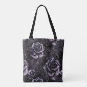 Lila Friedhof Rose Gothic Occult Tasche (Rückseite)