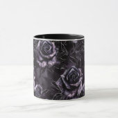 Lila Friedhof Rose Gothic Occult Tasse (Zentrum)