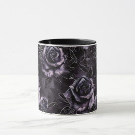 Lila Friedhof Rose Gothic Occult Tasse