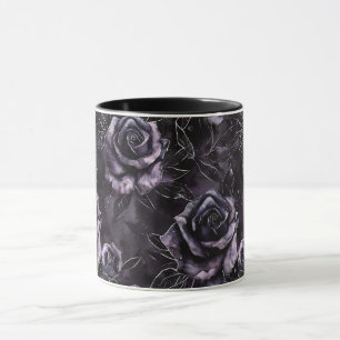 Lila Friedhof Rose Gothic Occult Tasse