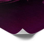 Lila friesisches Zuchtposter Poster (Ecke)