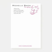 lila Frisur-Ikone Post-it Klebezettel (Vorderseite)