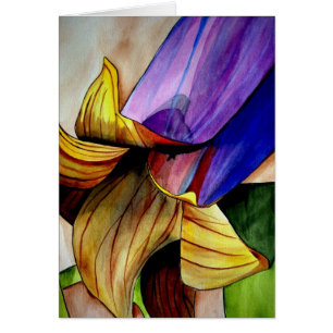 Lila Fritilla Blume Originale Kunst Aquarell