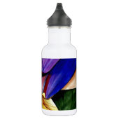 Lila Fritilla Blume Originale Kunst Aquarell Edelstahlflasche (Rechts)