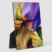 Lila Fritilla Blume Originale Kunst Aquarell Fotoplatte (Seite)