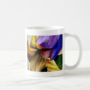 Lila Fritilla Blume Originale Kunst Aquarell Kaffeetasse