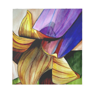 Lila Fritilla Blume Originale Kunst Aquarell Notizblock