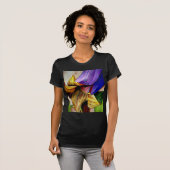 Lila Fritilla Blume Originale Kunst Aquarell T-Shirt (Vorne ganz)