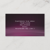 Lila Froggy persönlich oder Geschäfts-Karten Visitenkarte (Rückseite)