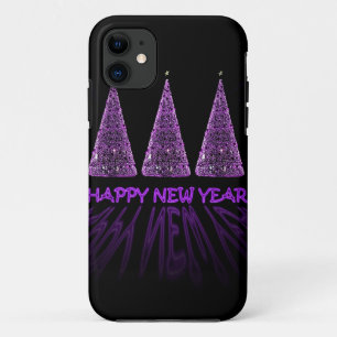 lila frohes neues Jahr Case-Mate iPhone Hülle