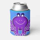 lila Frosch lächeln Dosenkühler (Kanne Rückseite)