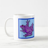 Lila Frosch-Tasse Kaffeetasse (Links)