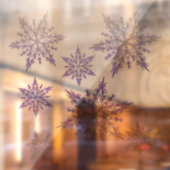 Lila Frost Fensteraufkleber (Blatt 2)