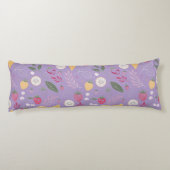 "Lila Fruchtblumendekoratives Kissen" Seitenschläferkissen (Rückseite)