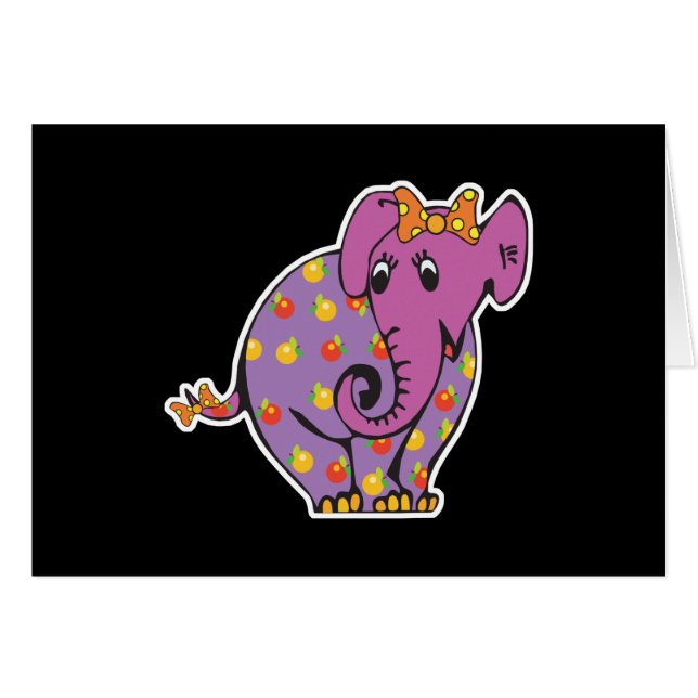 lila fruchtiger Elefant (Vorderseite (Horizontal))